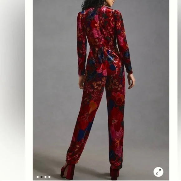 (Sold) Anthropologie X Farm Rio Snake Jumpsuit - Picture 3 of 16